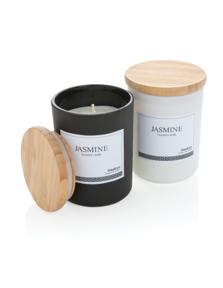 Candela profumata deluxe Ukiyo con tappo in bambù