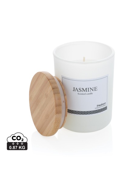 Candela profumata deluxe Ukiyo con tappo in bambù
