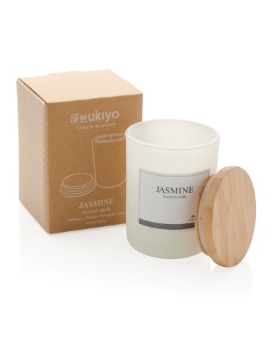 Candela profumata deluxe Ukiyo con tappo in bambù