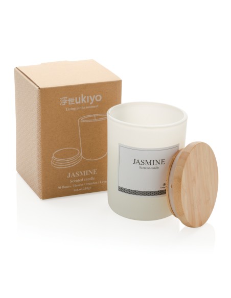 Candela profumata deluxe Ukiyo con tappo in bambù