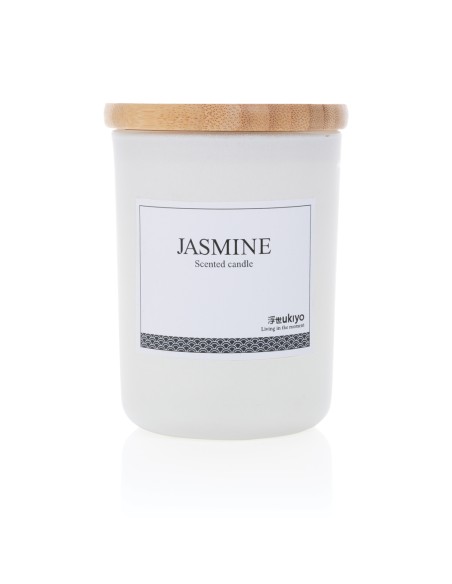 Candela profumata deluxe Ukiyo con tappo in bambù