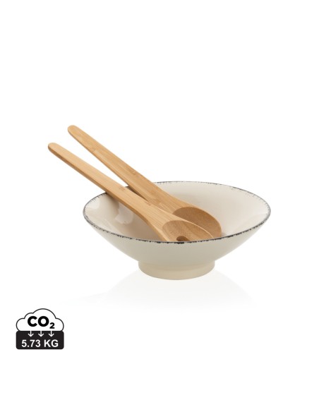 Insalatiera con posate in bambù Ukiyo