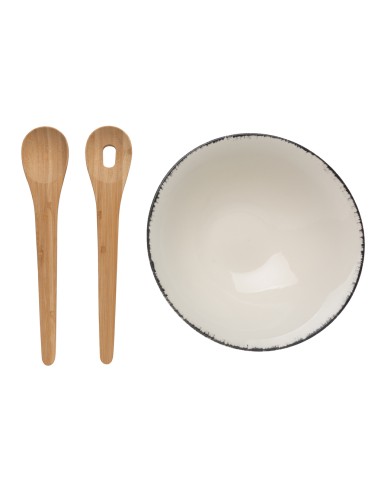 Insalatiera con posate in bambù Ukiyo