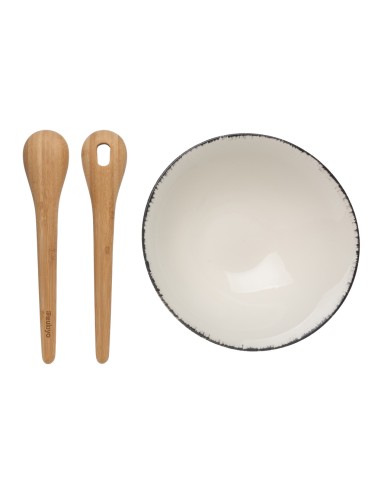 Insalatiera con posate in bambù Ukiyo