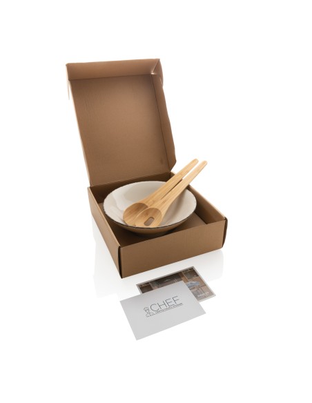 Insalatiera con posate in bambù Ukiyo