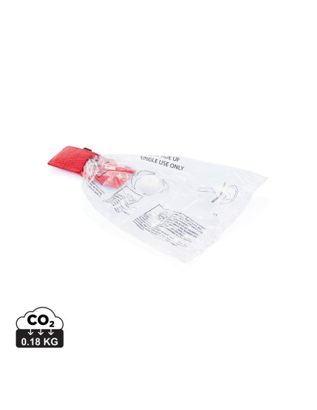 Mascherina CPR con portachiavi