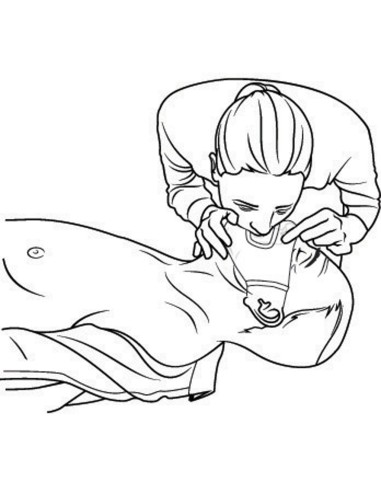 Mascherina CPR con portachiavi