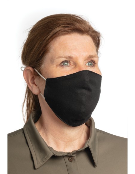 Mascherina in cotone a 2 strati riutilizzabile