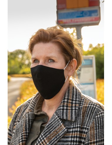 Mascherina in cotone a 2 strati riutilizzabile