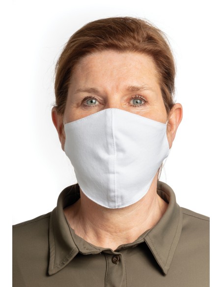 Mascherina in cotone a 2 strati riutilizzabile