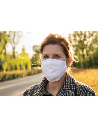 Mascherina in cotone a 2 strati riutilizzabile