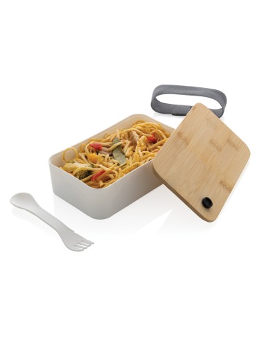 Portapranzo in RPP RCS con tappo in bambù