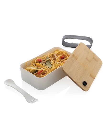 Portapranzo in RPP RCS con tappo in bambù