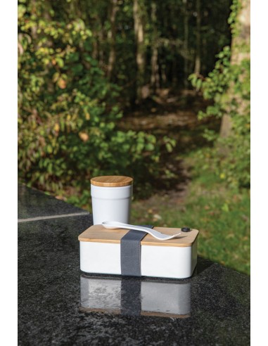 Portapranzo in RPP RCS con tappo in bambù