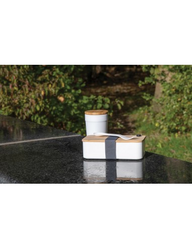 Portapranzo in RPP RCS con tappo in bambù