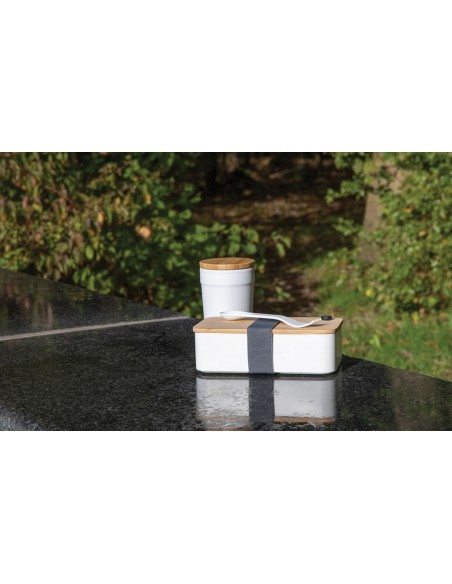 Portapranzo in RPP RCS con tappo in bambù