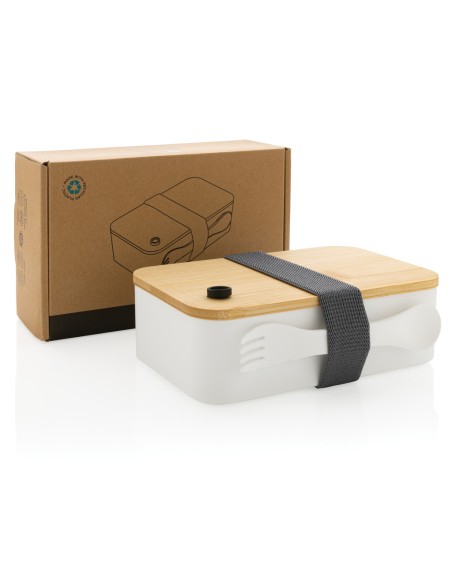 Portapranzo in RPP RCS con tappo in bambù