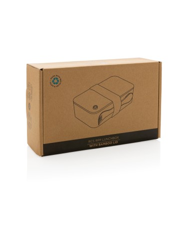 Portapranzo in RPP RCS con tappo in bambù