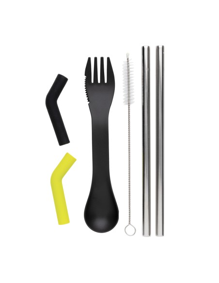 Porta posate e cannucce 2 pezzi Tierra