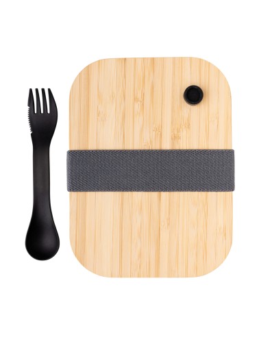 Portapranzo in vetro con tappo in bambù