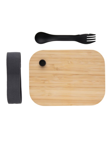 Portapranzo in vetro con tappo in bambù