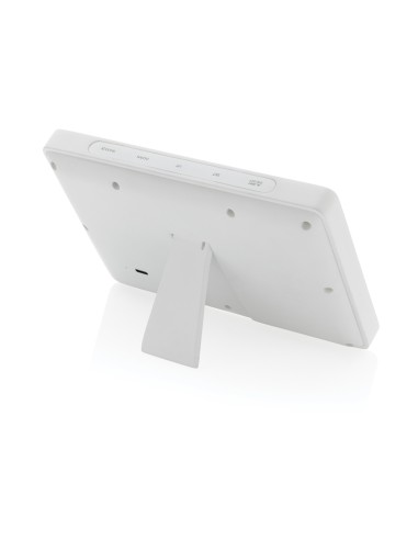 Orologio LED Utah in plastica RCS e bambù