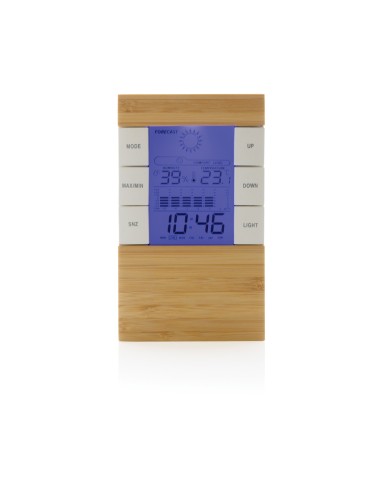 Stazione meteo in plastica RCS e bambù Utah