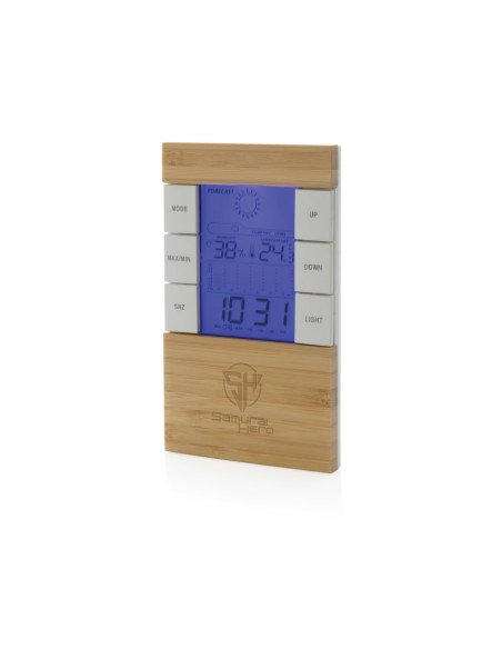 Stazione meteo in plastica RCS e bambù Utah