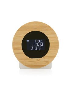 Orologio da scrivania Utah in plastica RCS e bambù