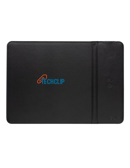 Tappetino mouse con ricarica wireless 10W in PU riciclato