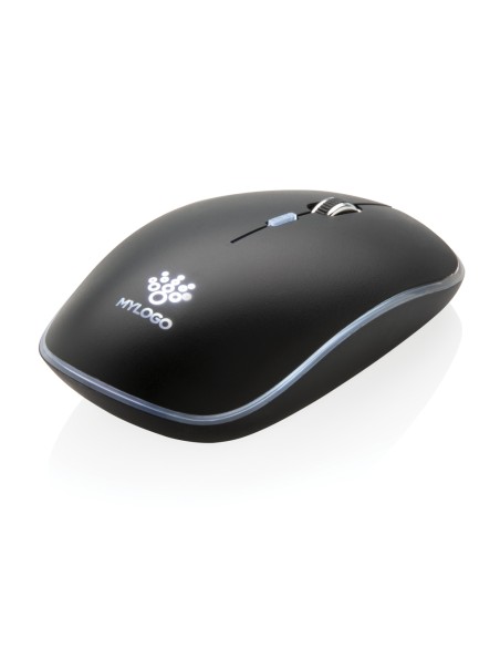 Mouse wireless con logo retroilluminato