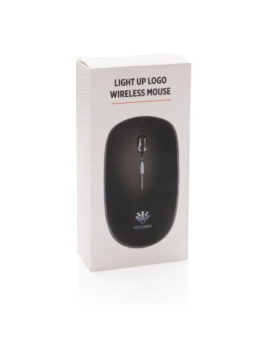 Mouse wireless con logo retroilluminato