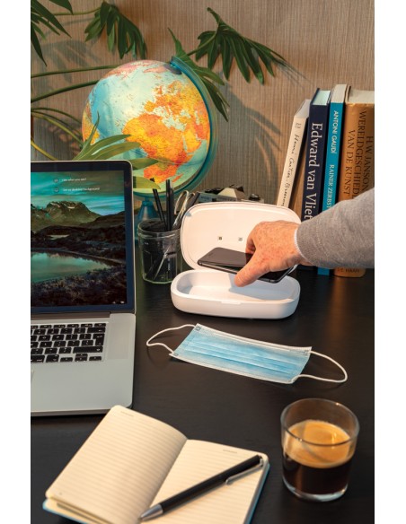 Sterilizzatore UV-C con caricatore wireless 5W