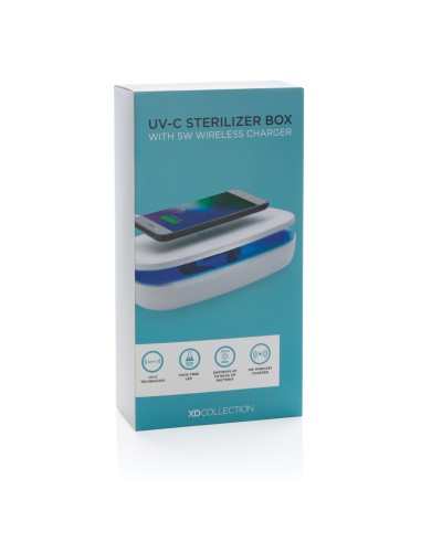 Sterilizzatore UV-C con caricatore wireless 5W