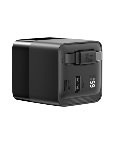 Caricatore GaN 65W cavo retrattile Urban Vitamin Mendocino