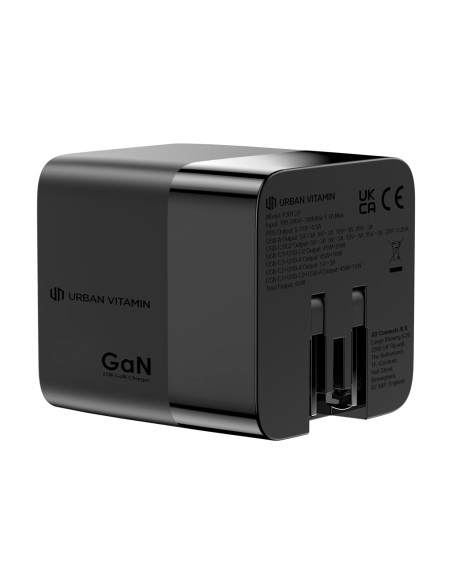 Caricatore GaN 65W cavo retrattile Urban Vitamin Mendocino