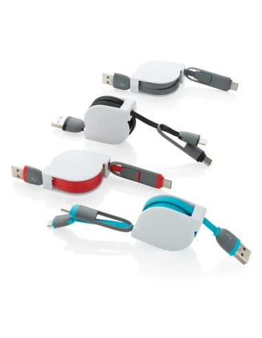 Cavo retrattile 3 in 1