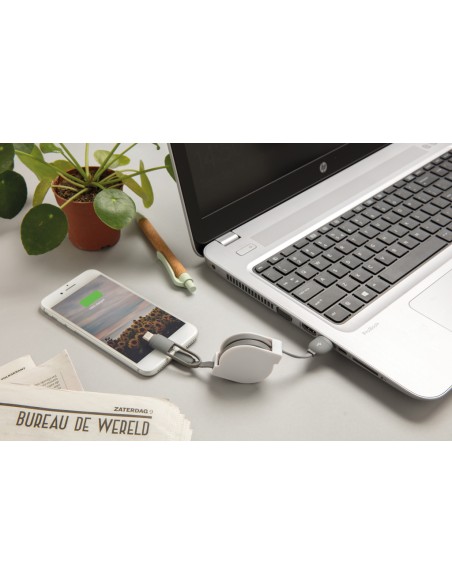 Cavo retrattile 3 in 1