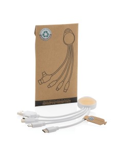 Cavo rotondo Ontario 6 in 1 in plastica riciclata RCS