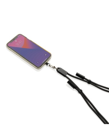 Cavo lanyard 60W regolabile LoopAmp in rPET RCS 160cm