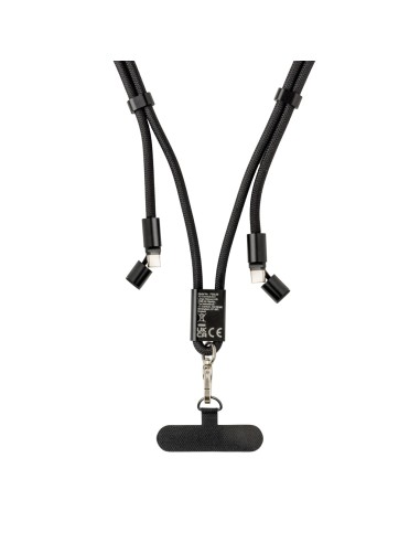 Cavo lanyard 60W regolabile LoopAmp in rPET RCS 160cm