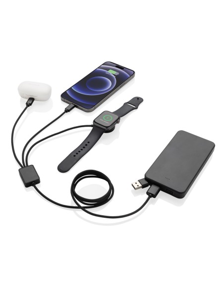 Cavo di ricarica Terra 6-in-1 in rPET RCS carica orologio