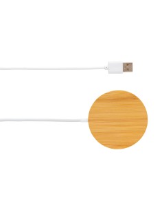 Ricaricatore wireless magnetico 10W in bambù