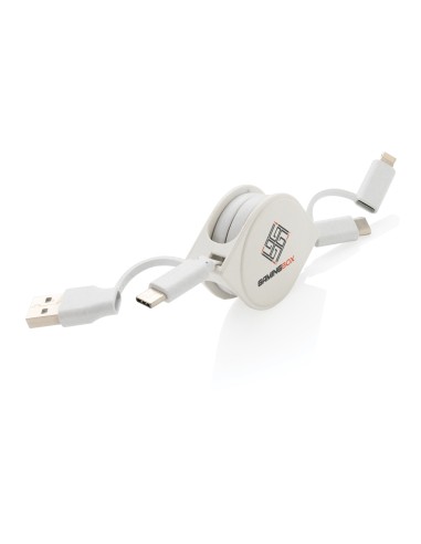 Cavo 6 in 1 RCS standard in plastica riciclata e TPE