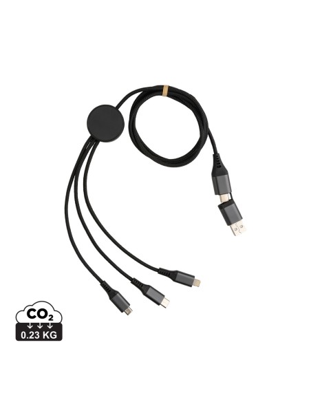 Cavo 60W Terra 6in1 da 120 cm in alluminio RCS