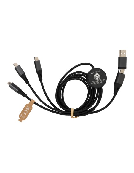 Cavo 60W Terra 6in1 da 120 cm in alluminio RCS