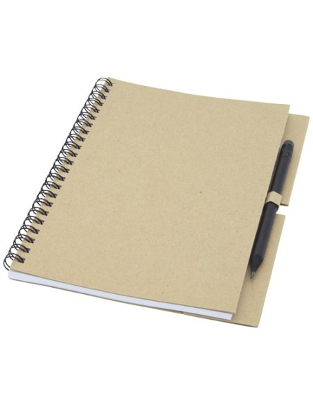 Quaderno medio Luciano Eco con rilegatura a spirale e matita