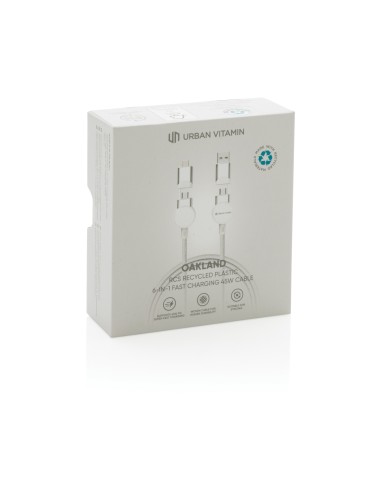 Cavo di ricarica veloce 60W Oakland 6in1, 1,2m rplastica RCS