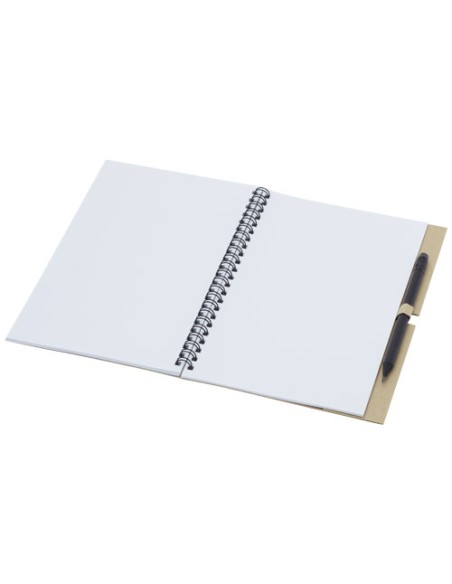 Quaderno medio Luciano Eco con rilegatura a spirale e matita