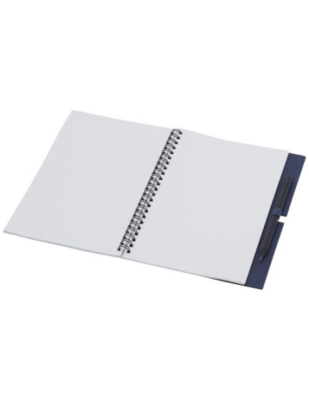 Quaderno medio Luciano Eco con rilegatura a spirale e matita